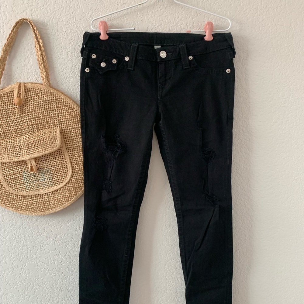 True Religion Black Skinny Jean